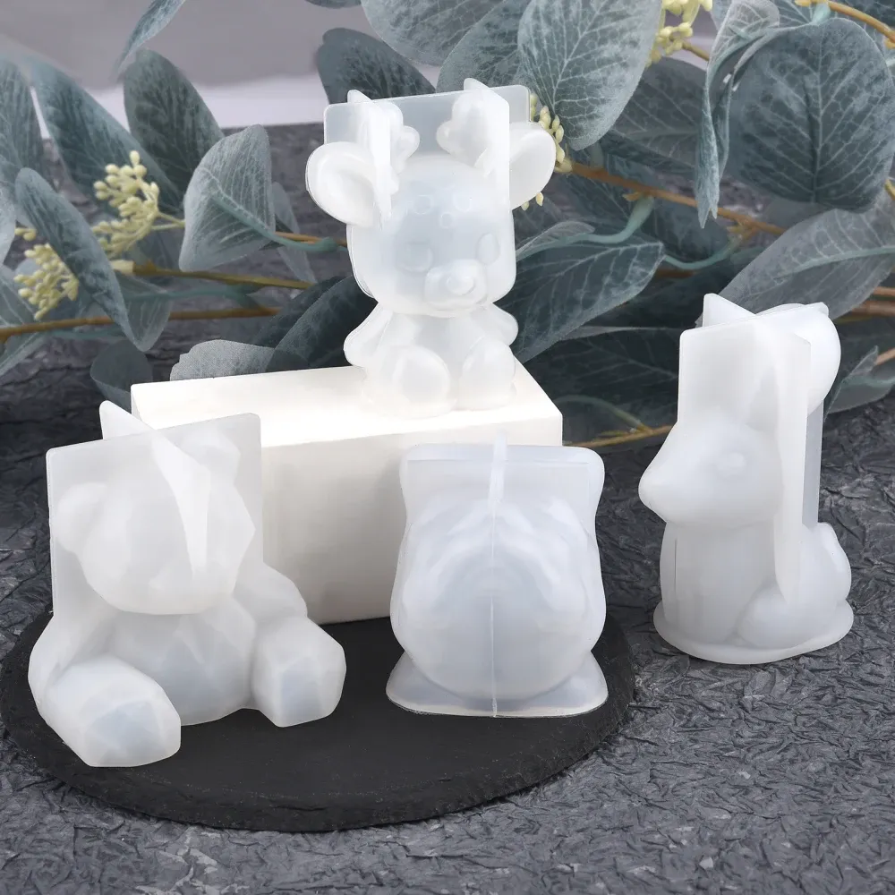 Moule silicone animal 3D pour bougies et décoration