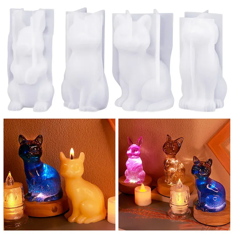 Moule silicone animal 3D pour bougies et décoration