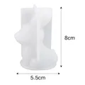 Moule silicone animal 3D pour bougies et décoration – Color Rose (08)