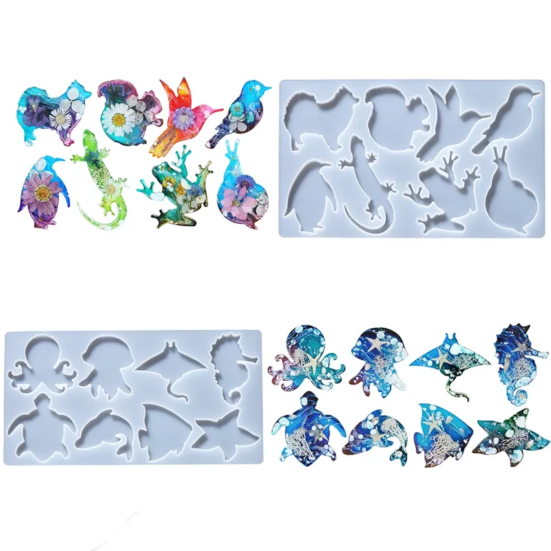 Moule silicone animal étoile pour porte-clés et bijoux