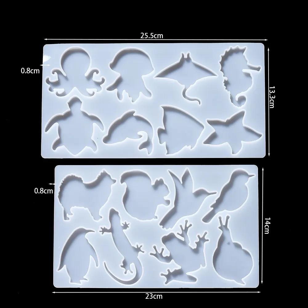 Moule silicone animal étoile pour porte-clés et bijoux