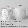 Moule silicone animal pour pot à bougies et décoration – 3