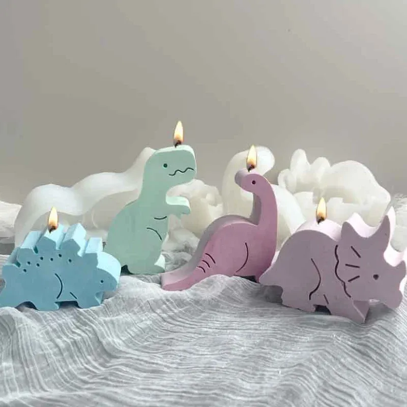 Moule silicone animaux 3D pour gâteaux et bougies