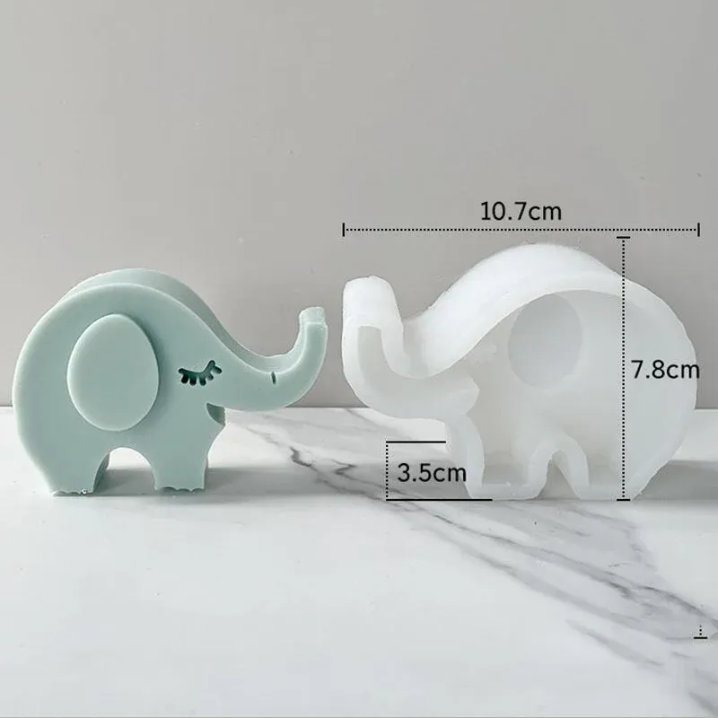 Moule silicone animaux 3D pour gâteaux et bougies
