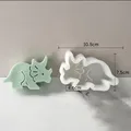 Moule silicone animaux 3D pour gâteaux et bougies – Couleur vert clair (2)