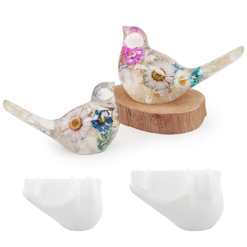 Moule silicone animaux oiseaux pour bijoux et ornements