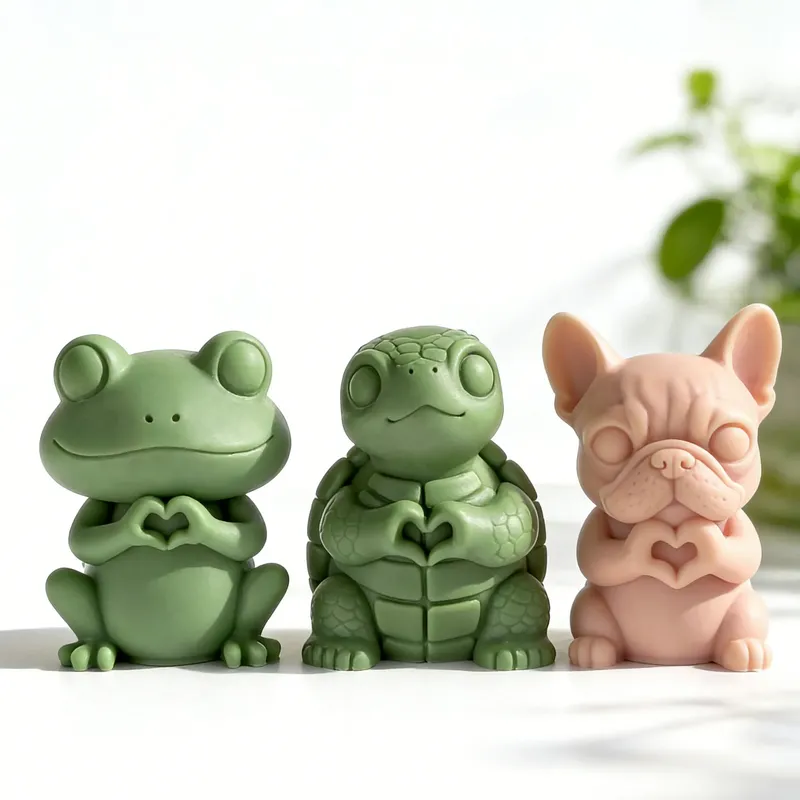 Moule silicone animaux pour bougies et décoration