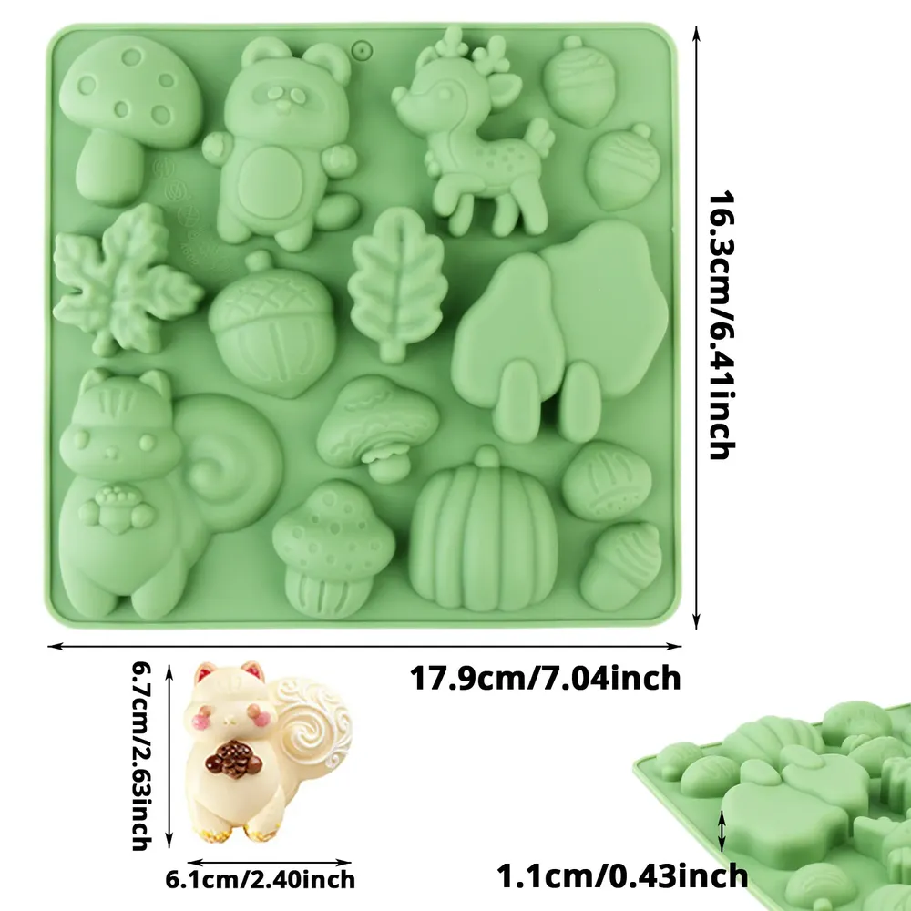 Moule silicone animaux pour gâteaux, chocolats et résine