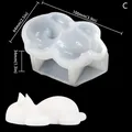 Moule silicone animaux pour gâteaux et desserts – Couleur kaki foncé (C)
