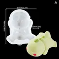 Moule silicone animaux pour gâteaux et desserts – Couleur Rose (A)