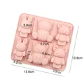 Moule silicone animaux pour gâteaux et glaçons – Couleur bear rabbit