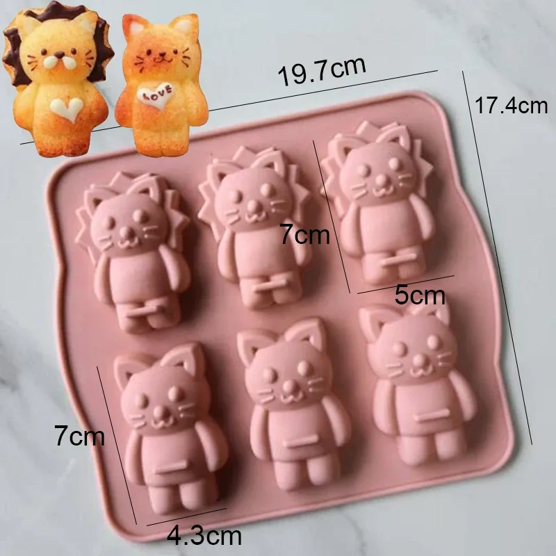 Moule silicone animaux pour gâteaux et glaçons