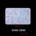 Moule silicone animaux variés pour artisanat et bougies – Couleur GH02-ED40