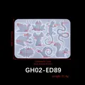 Moule silicone animaux variés pour artisanat et bougies – Couleur GH02-ED89