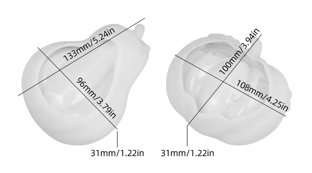 Moule silicone assiette citrouille et miroir