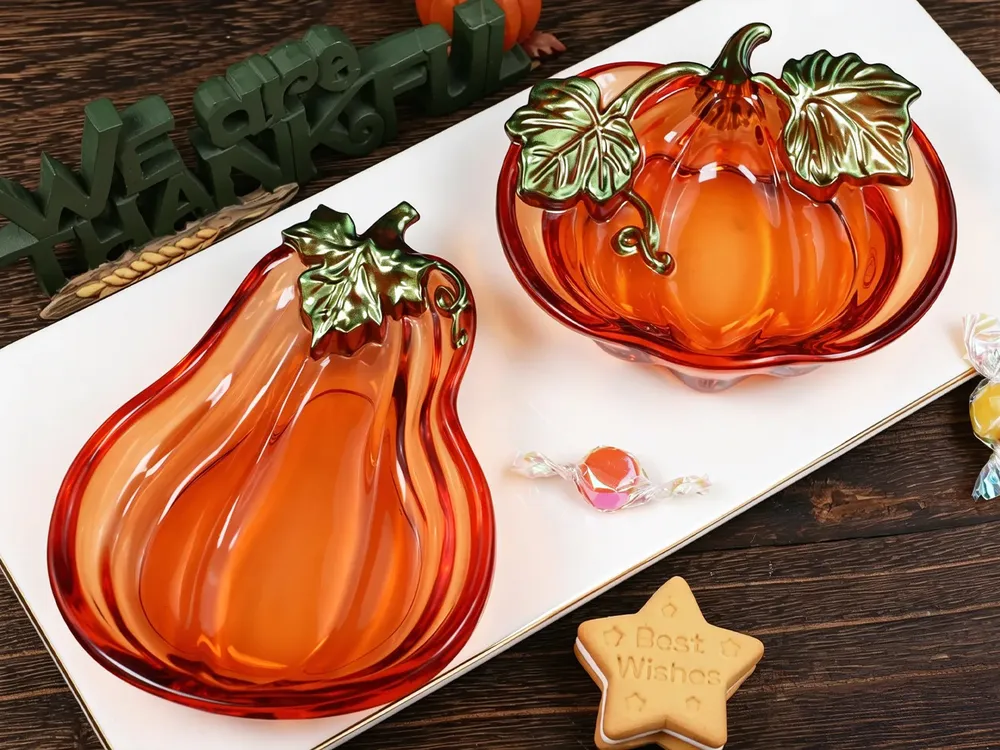 Moule silicone assiette citrouille et miroir