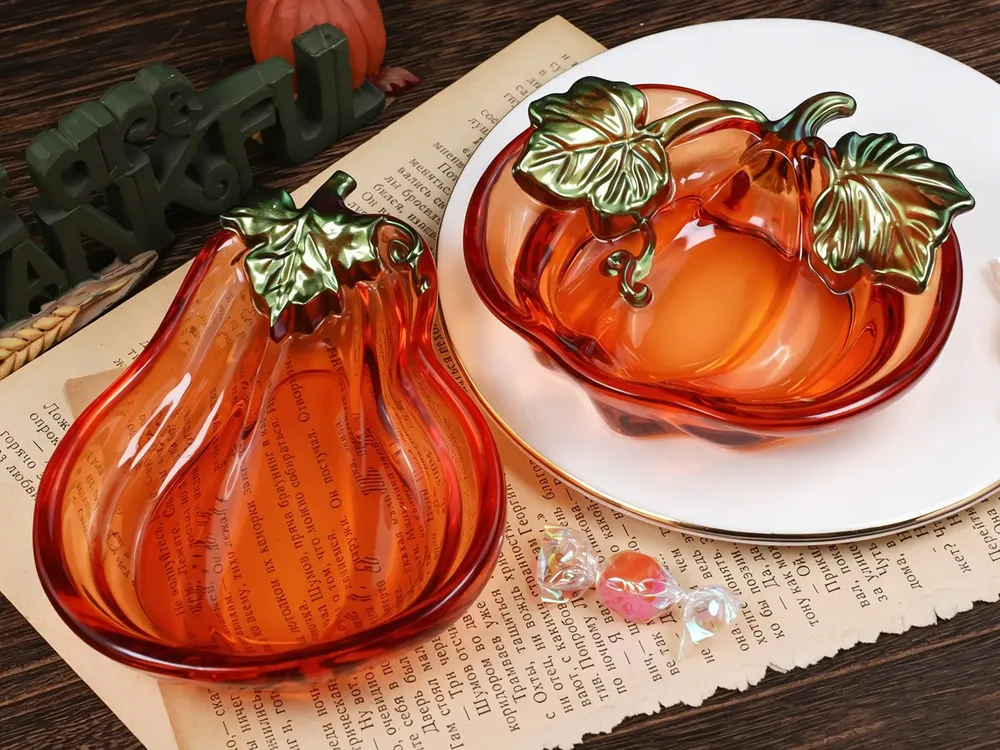 Moule silicone assiette citrouille et miroir