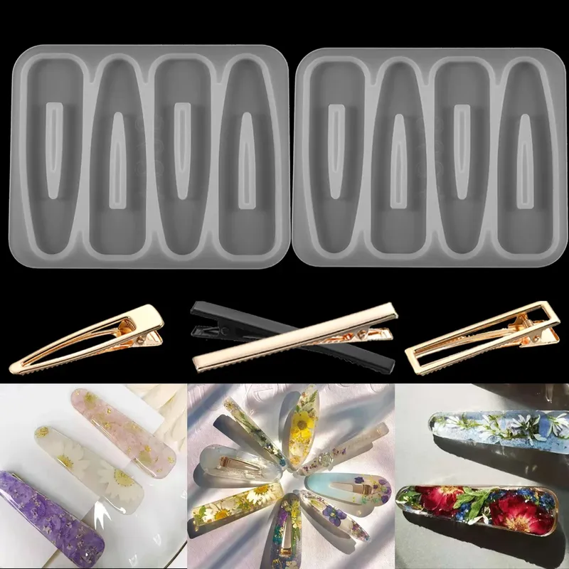 Moule silicone barrettes résine époxy pour bijoux