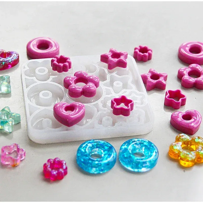 Moule silicone bijoux 3D formes variées pour pendentifs