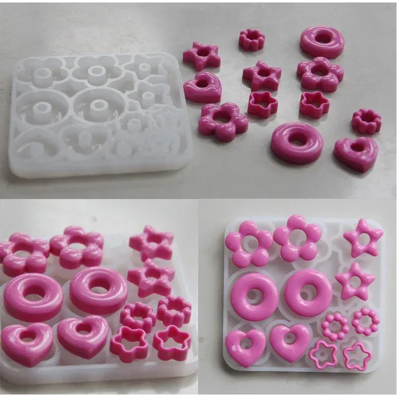 Moule silicone bijoux 3D formes variées pour pendentifs