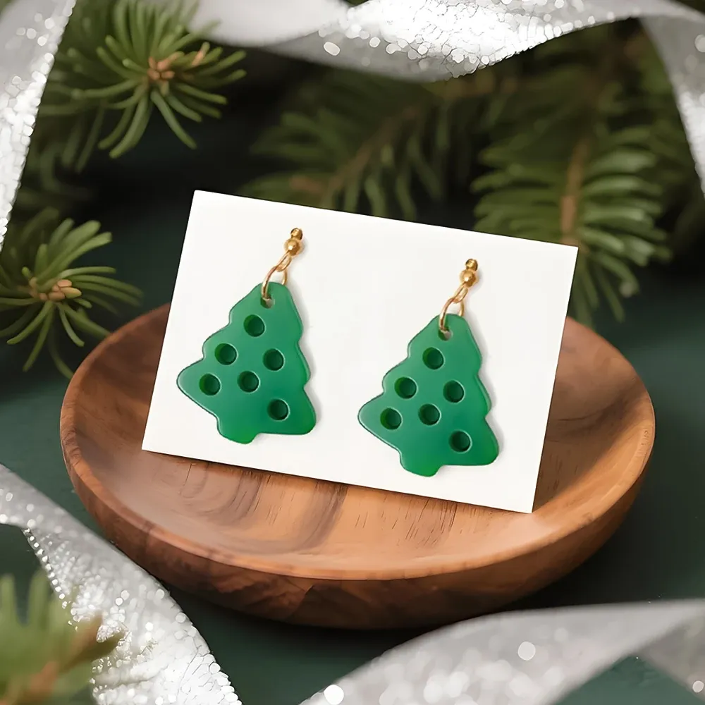 Moule silicone bijoux arbre flocon cloche ange