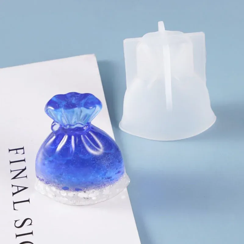 Moule silicone bijoux oiseau ours sac porte-bonheur