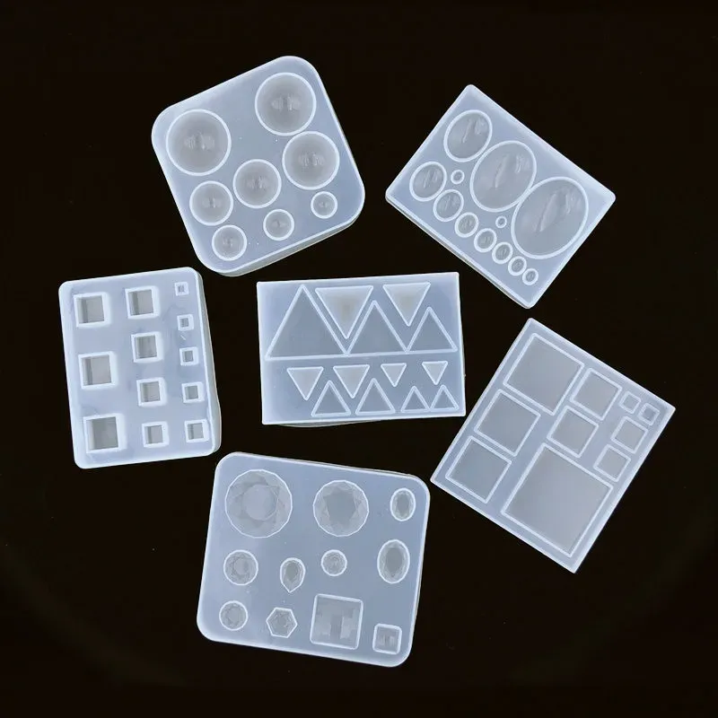 Moule silicone bijoux résine UV époxy formes géométriques
