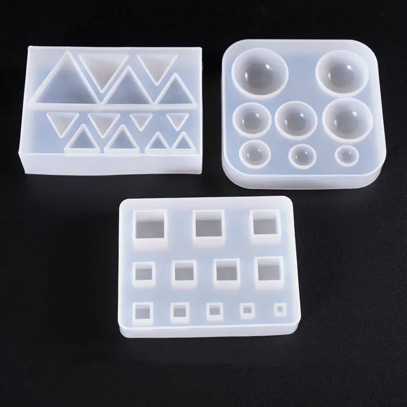Moule silicone bijoux résine UV époxy formes géométriques