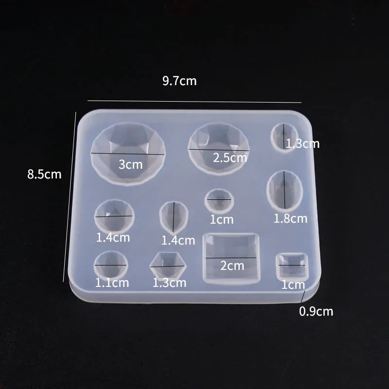 Moule silicone bijoux résine UV époxy formes géométriques
