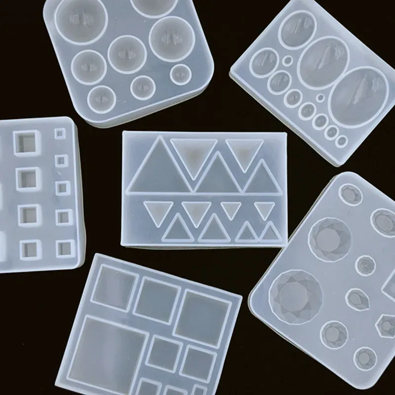 Moule silicone bijoux résine UV époxy formes géométriques