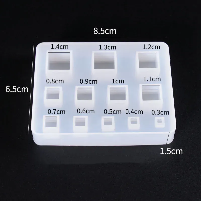 Moule silicone bijoux résine UV époxy formes géométriques