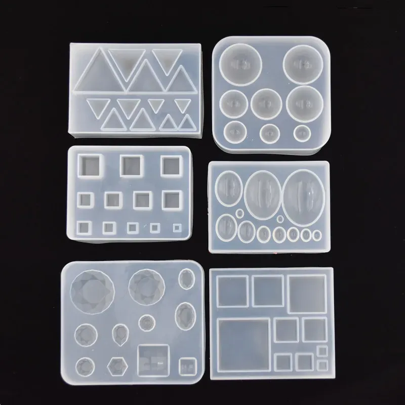 Moule silicone bijoux résine UV époxy formes géométriques