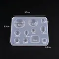 Moule silicone bijoux résine UV époxy formes géométriques – Couleur Diamant rond
