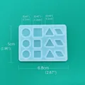 Moule silicone bijoux résine UV époxy formes géométriques – Couleur DZ05-3