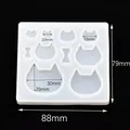 Moule silicone bijoux résine UV époxy formes géométriques – Couleur KT06