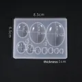 Moule silicone bijoux résine UV époxy formes géométriques – Couleur Oval