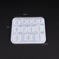 Moule silicone bijoux résine UV époxy formes géométriques – Couleur Petite flocon de neige