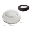 Moule silicone boîte rangement roche, cendrier, tasse bougie – Couleur BLANC