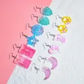 Moule silicone boucles d'oreilles cœur feuilles lune bijoux – 4