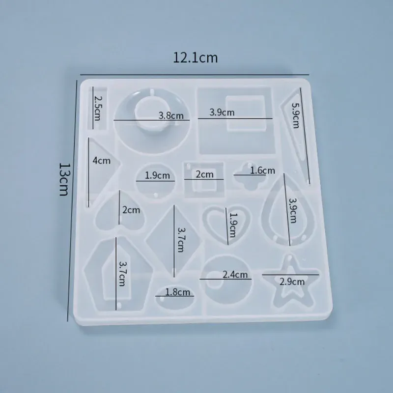 Moule silicone boucles d'oreilles forme irrégulière