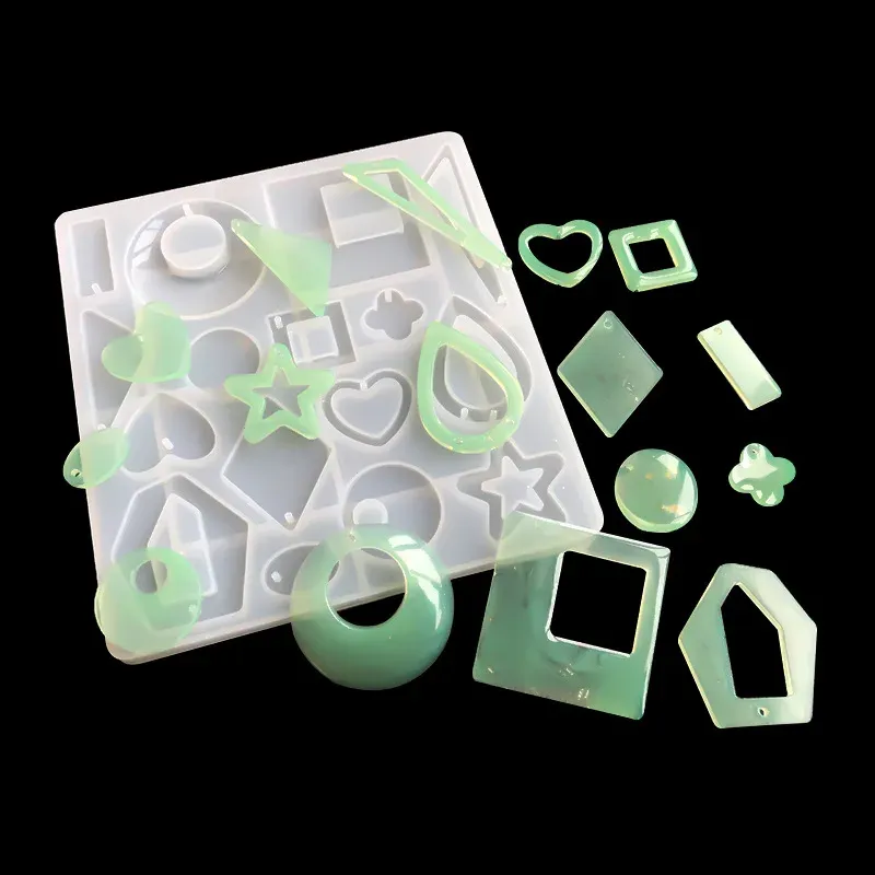 Moule silicone boucles d'oreilles forme irrégulière