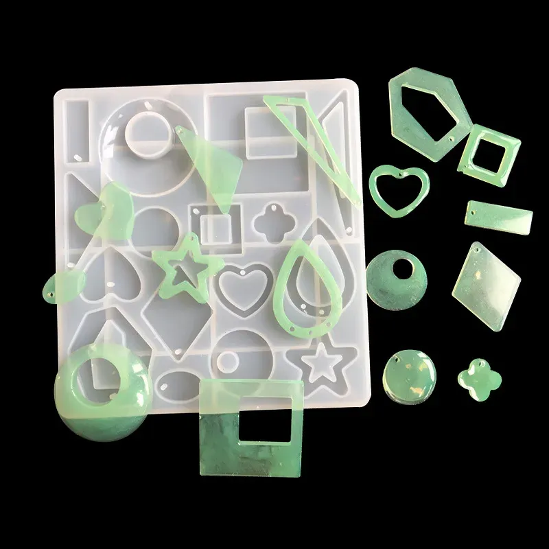 Moule silicone boucles d'oreilles forme irrégulière