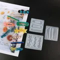 Moule silicone boucles d'oreilles géométriques pinces à cheveux – 4