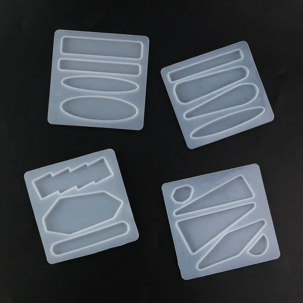 Moule silicone boucles d'oreilles géométriques pinces à cheveux