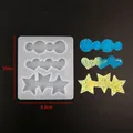 Moule silicone boucles d'oreilles géométriques pinces à cheveux – Color Mold - 15