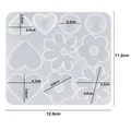 Moule silicone boucles d'oreilles pendentif résine époxy pour bijoux – Color Clair (14)