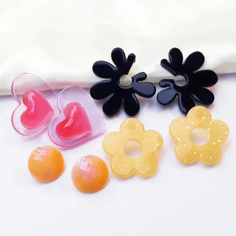 Moule silicone boucles d'oreilles pendentif résine époxy pour bijoux