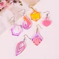 Moule silicone boucles d'oreilles pendentif résine, papillon, feuille – 5
