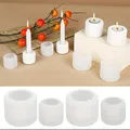 Moule silicone bougeoir rayé pour artisanat résine et plâtre – 5