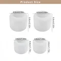 Moule silicone bougeoir rayé pour artisanat résine et plâtre – 6